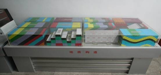 各種地質(zhì)構(gòu)造立體模型及巖石標本、巖層產(chǎn)狀模型