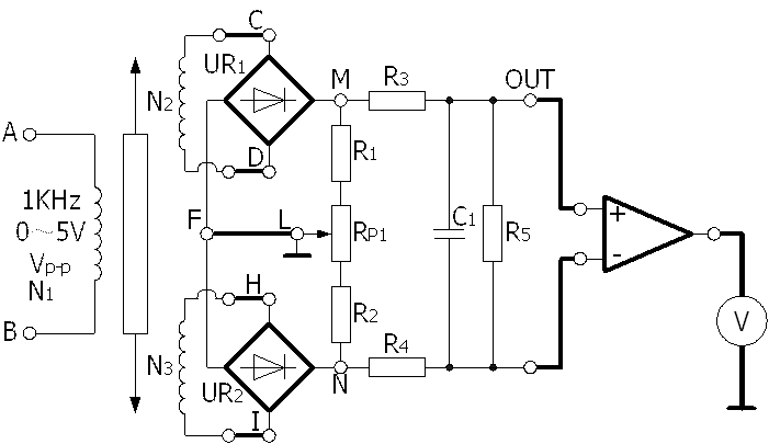 差動(dòng)變壓器的特性實(shí)驗(yàn)(圖1)